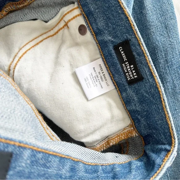 写真 Veronica Beard Blake High Rise Classic Straight Leg Jeans 27 NWT